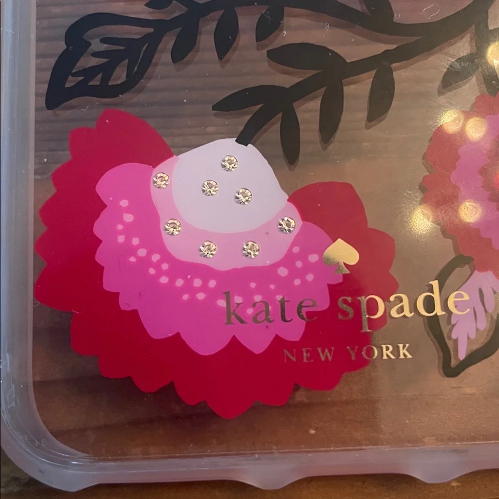 Kate Spade Pink and Red Floral Phone Case